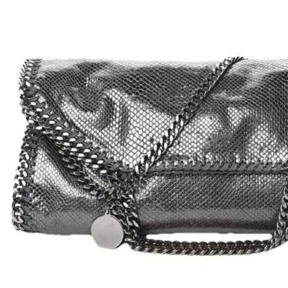 Stella McCartney Embossed Skin Grey Falabella Bag - Medium - Picture 1 of 1